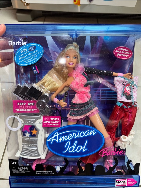 Barbie Other - Barbie Pink and Black American Idol Stage Doll with Karaoke Mic